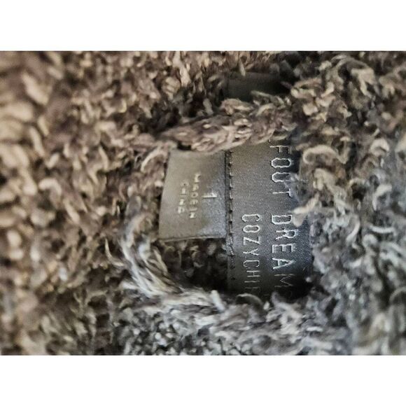 Barefoot Dreams gray long robe. No belt.  Size 1(L). - Picture 4 of 6